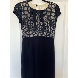New - British Designer Monsoon Dress - Black and Gold Size 4